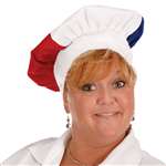 Oversized Red, White and Blue Chef's Hat