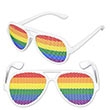 Rainbow Aviator Pinhole Glasses