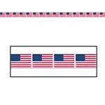 American Flag Party Tape - 20 Feet