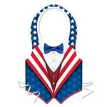 Red, White and Blue Paper Vest