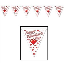 Happy Valentine's Day Pennant Banner