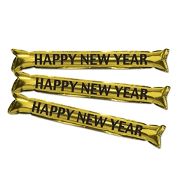 Gold "Happy New Year" Boom Sticks