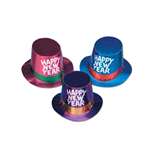 Assorted New Year Foil Hat with Glitter