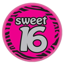 Sweet 16 Satin Button