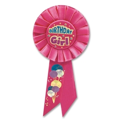 Birthday Girl Rosette Award Ribbon