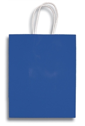 Royal Blue Small Clay Coated Bag
