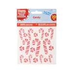 Foamies Candy Cane Glitter Stickers