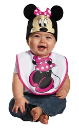 Minnie Mouse Hat and Bib Baby Costume