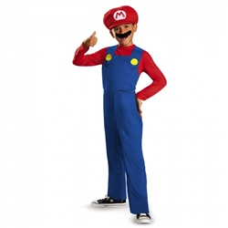 Super Mario Brothers Mario Classic Kids Costume - Large