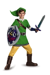 Legend of Zelda Dlx Link Kid's Large Costume