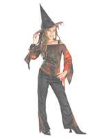 Tye Dye Witch Kids Costume (7-8)