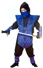 Blue Ninja Child'S Costume - Medium