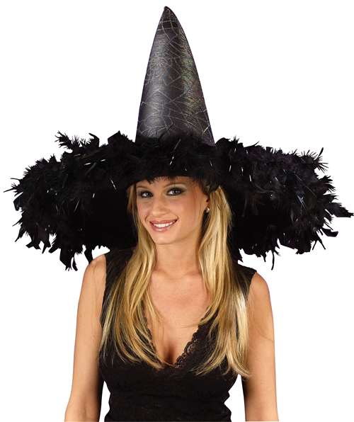 Feather Witch Hat (2 Colors) - Bartz display picture 2