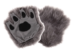Gray Paws - Fingerless Gloves