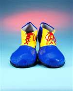 Deluxe Vinyl Blue/Yellow Clown Shoes