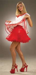Crinoline Skirt Liner - Adult - Red