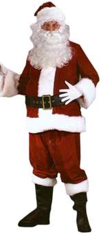 Ultra Velvet Santa Adult Costume - Standard