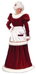 Ultra Velvet Mrs. Claus Adult Costume - Small/Medium