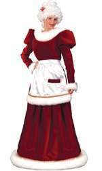 Ultra Velvet Mrs. Claus Adult Costume - Plus Size