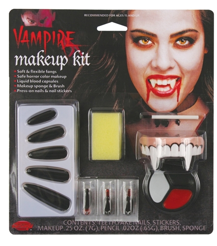 selvbiografi Shinkan Profeti Vampiress Vampire Living Nightmare Makeup Kit - Bartz's Party Stores