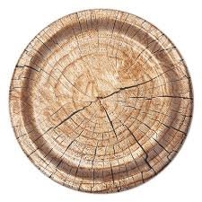 Cut Timber 10 Inch Plates