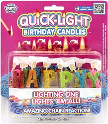 Happy Birthday Quick Light Letter Candles