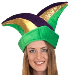 Mardi Gras Velvet Jester Hat
