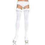 White Thigh Highs With Bow