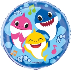 Baby Shark 18 Inch Foil Mylar Balloon