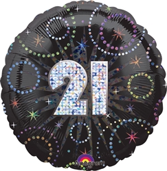 TIME TO PARTY 21 18 INCH MYLAR BALLOON
