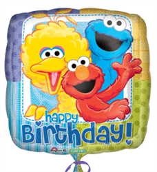 Sesame Street Birthday Mylar Balloon