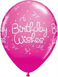 Birthday Wishes Dots Latex Balloons (11 in)