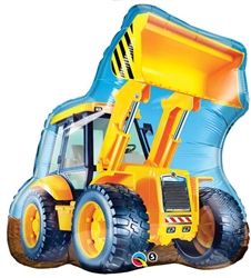 Construction Front End Loader Large 32 Inch Mylar Balloon