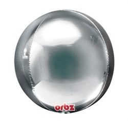 Orbz Silver Mylar Balloon