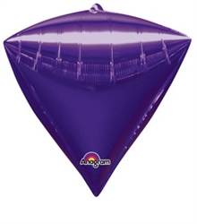 Diamond Purple Mylar Balloon