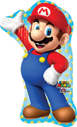 Super Mario Brothers - Mario 33 Inch Large Shape Mylar Balloon