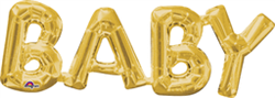 PHRASE "BABY" GOLD AIR FILLED