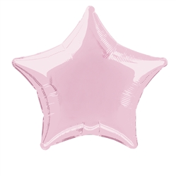 Pastel Pink Star Mylar Balloon