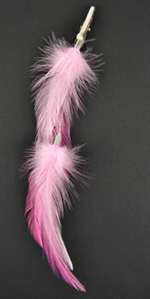 Feather Clip Pinks Hackle Feathers