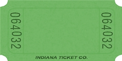 Green Single Blank Tickets