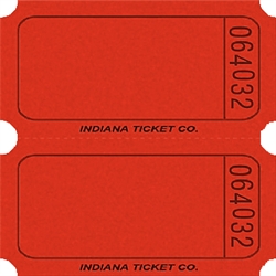 Red Double Blank Tickets
