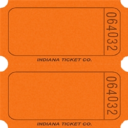 Orange Double Blank Tickets