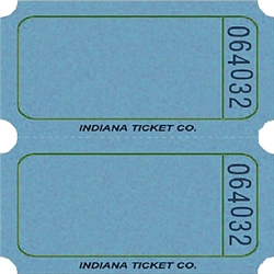 Blue Double Blank Tickets