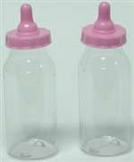 Baby Bottle 5 INCH  Fillable Pink Favor