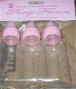 Baby Bottle 4 Inch  Fillable Pink Favor