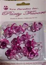Pink Pacifier Favors - 1