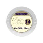 9  White Elegance Plates