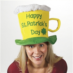 St. Patrick's Day Beer Mug Hat