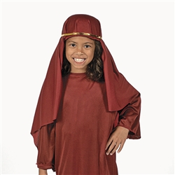 Maroon Nativity Hat Child