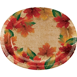 Rustic Leaves Oval Platters